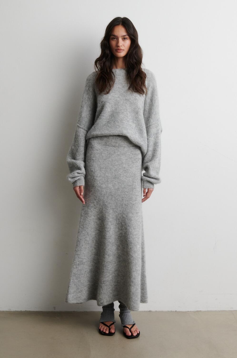 Pollenza striktrøje - Light Grey Melange